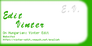 edit vinter business card